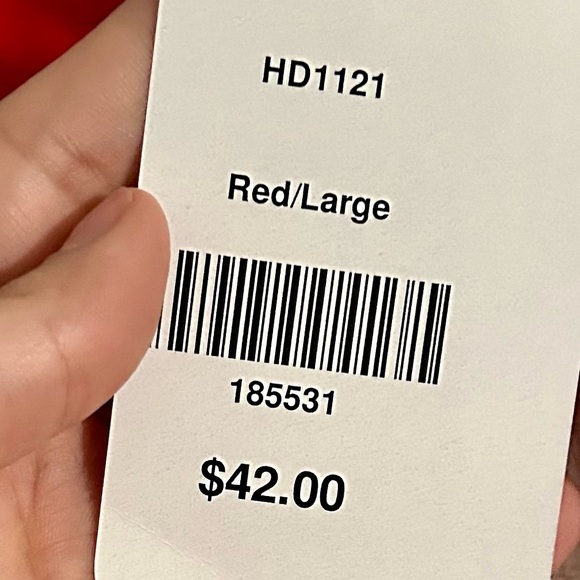 Red Ruffle Dotted Dress - Picture 9 of 9